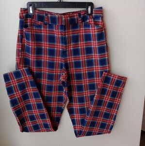 Old Navy plaid high rise pixie